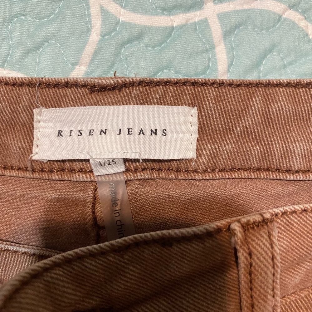 Risen Jeans Women's Brown Flare & Wide Leg Jeans